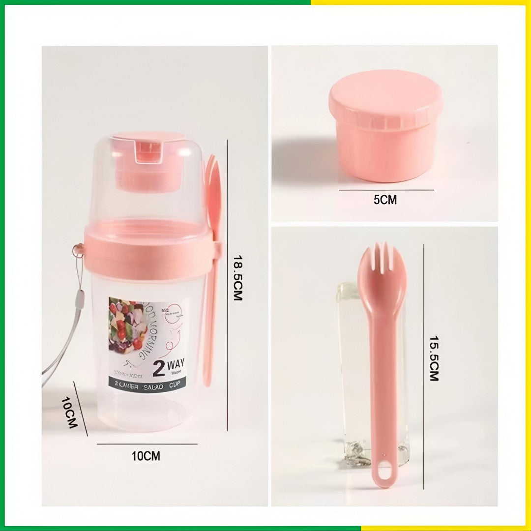 🥗 FreshCup™ – Copo Portátil Duplo para Saladas, Frutas e Lanches Saudáveis