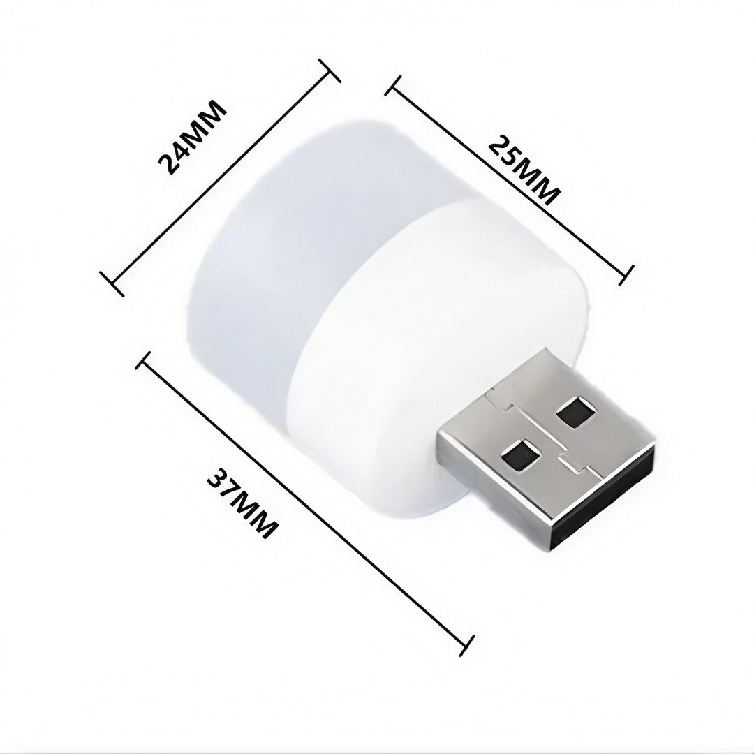 Kit com 5 mini luminárias luz lâmpada led abajur usb
