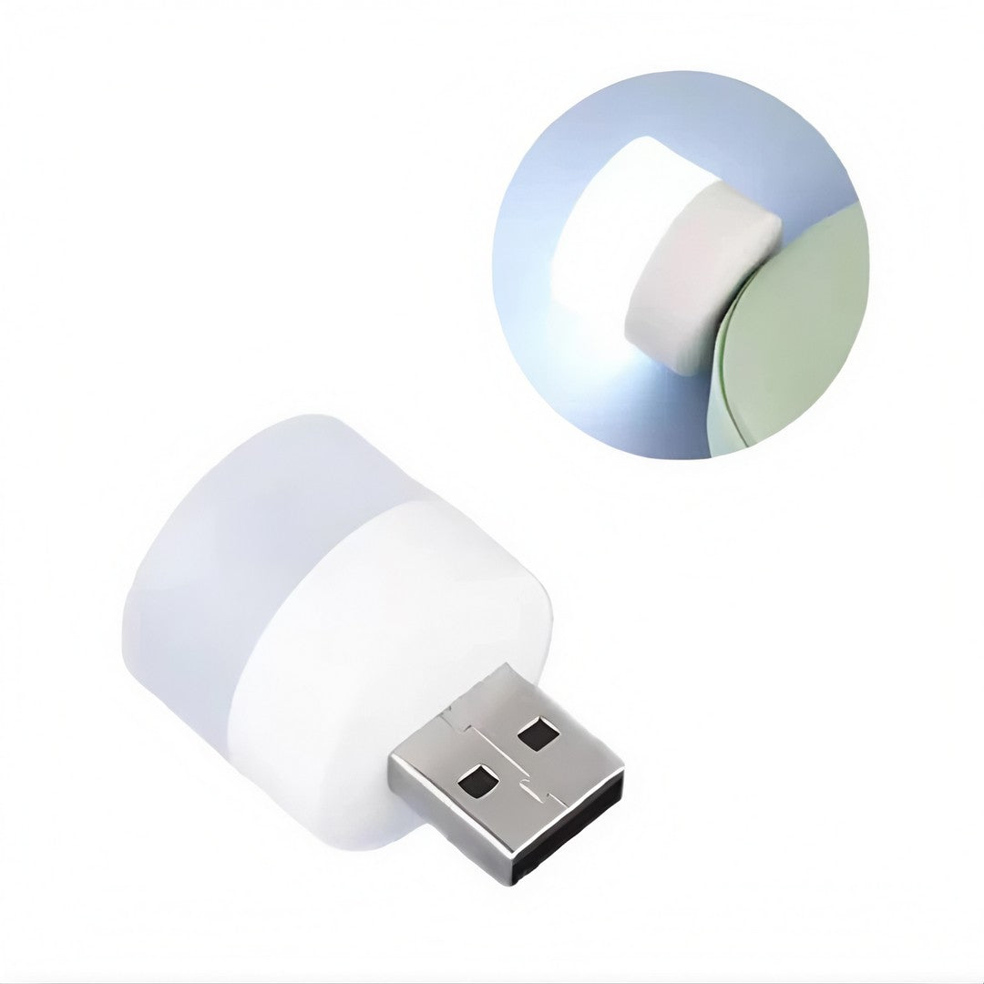 Kit com 5 mini luminárias luz lâmpada led abajur usb